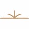 Ekena Millwork Richland Timber Gable Bracket, Western Red Cedar, 108"W x 31 1/2"H x 1 1/2"D x 3 1/2"F, 7/12 Pitch GBW108X31X0204RIC00SWR - alternate 1